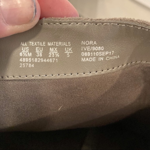 Simply Styled sz 6.5 gray taupe microfiber tall heeled boots - Picture 11 of 16